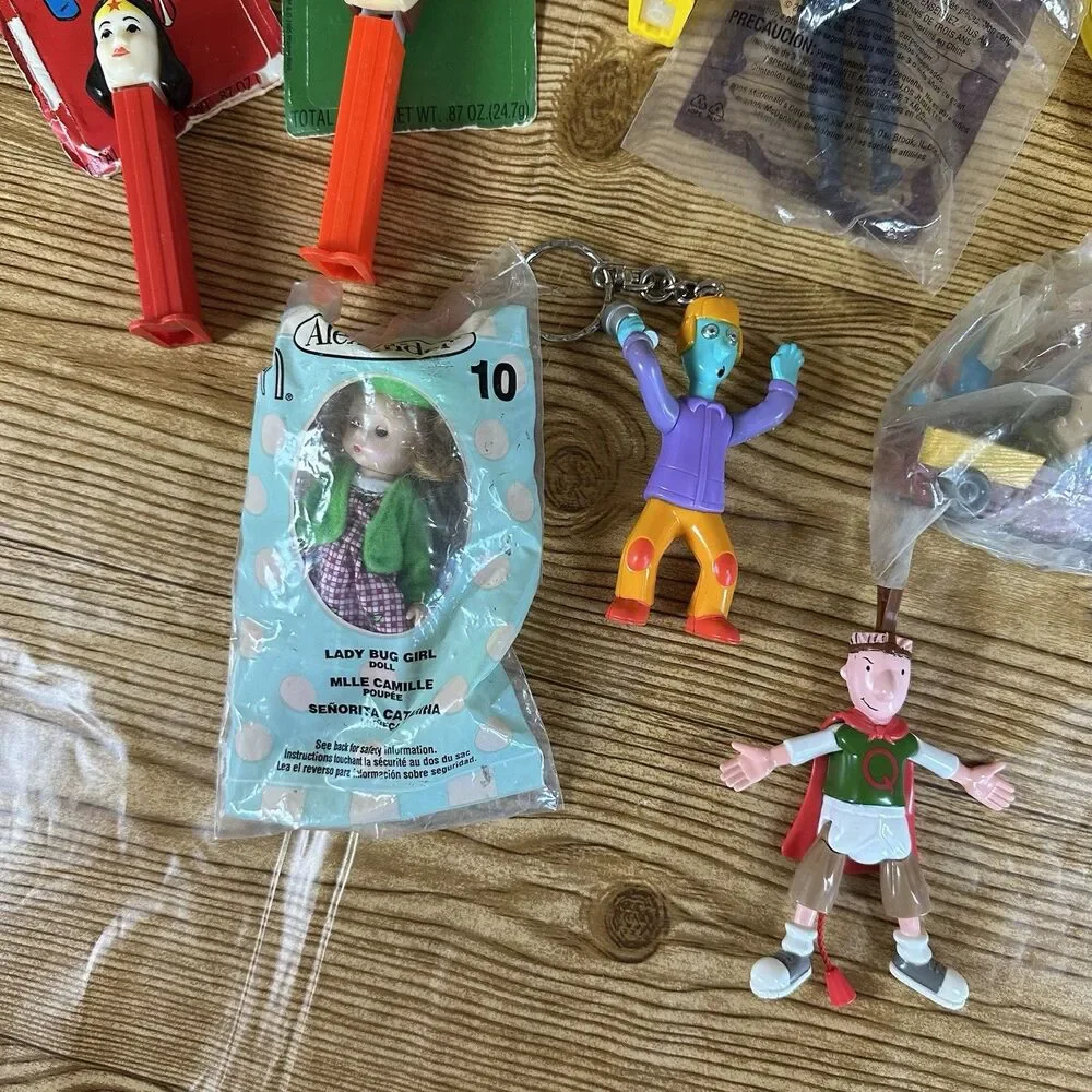 Vintage 1990's McDonalds Burger King Fast Food Toys Lot‎ Of 30 Happy Meal Toys